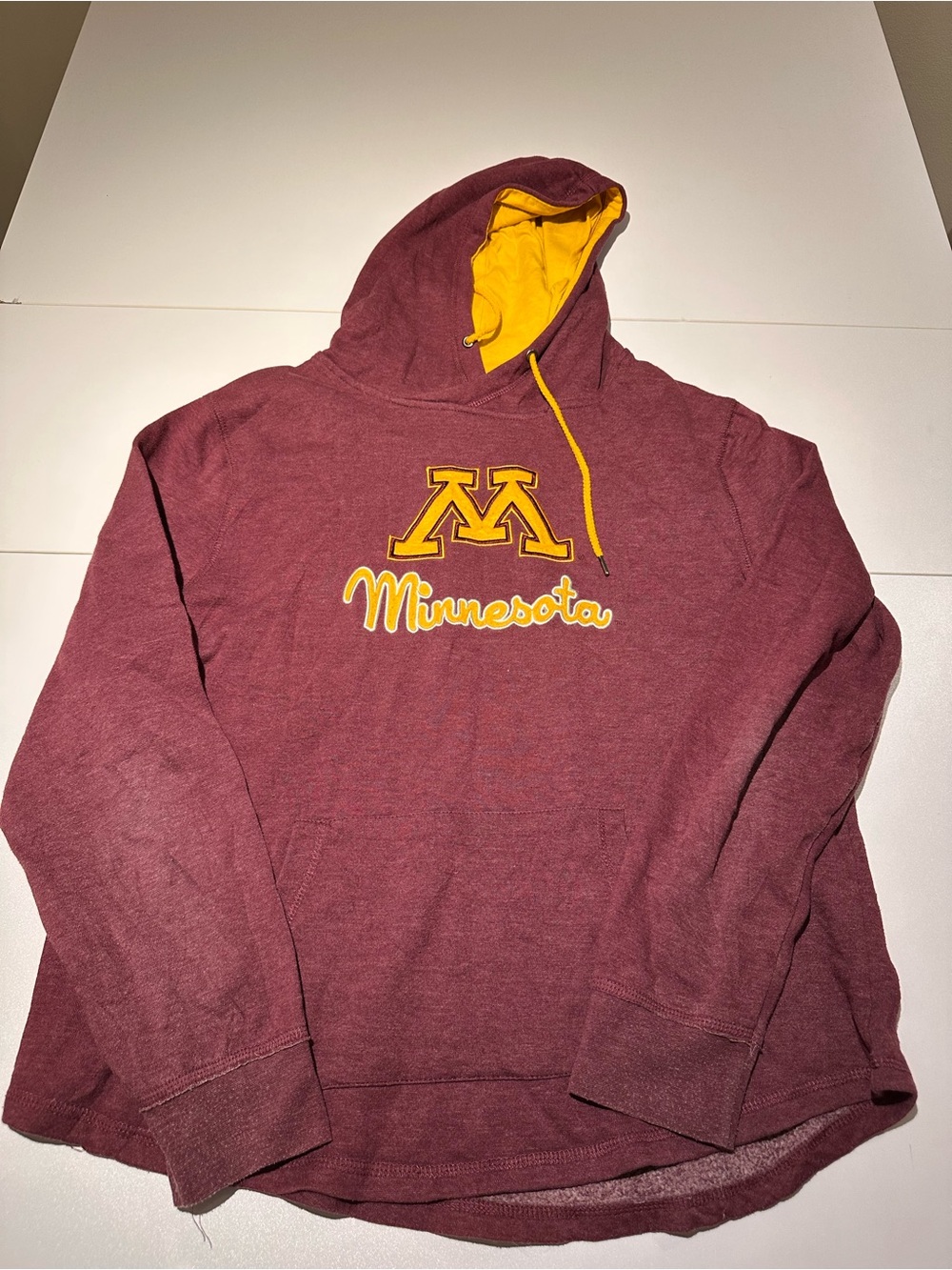 Colosseum Maroon Hoodie with Gold Lined Hood